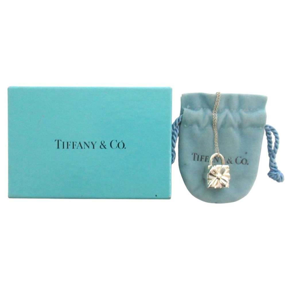 Tiffany & Co. Gift Box Motif Necklace Pendant, 925 Silver, Women's - Picture 8 of 8